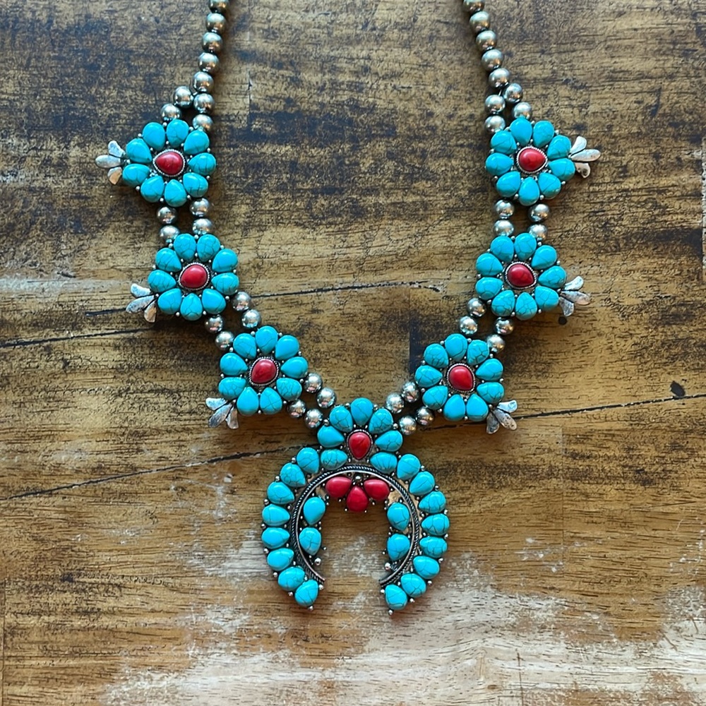 Squash blossom necklace